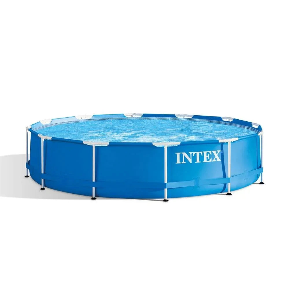 Intex 12 Foot x 30 Inches Metal Frame Pool (Open Box) (2 Pack)