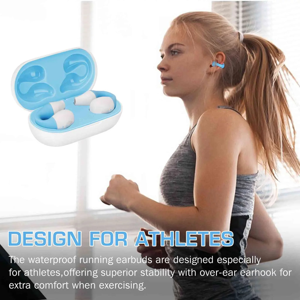 UrbanX QC3 True Wireless Earbuds Bluetooth Headphones Touch Control with Charging Case Stereo Earphones in-Ear Built-in Mic Headset Premium Deep Bass for Zenfone Go ZB500KL - Gray