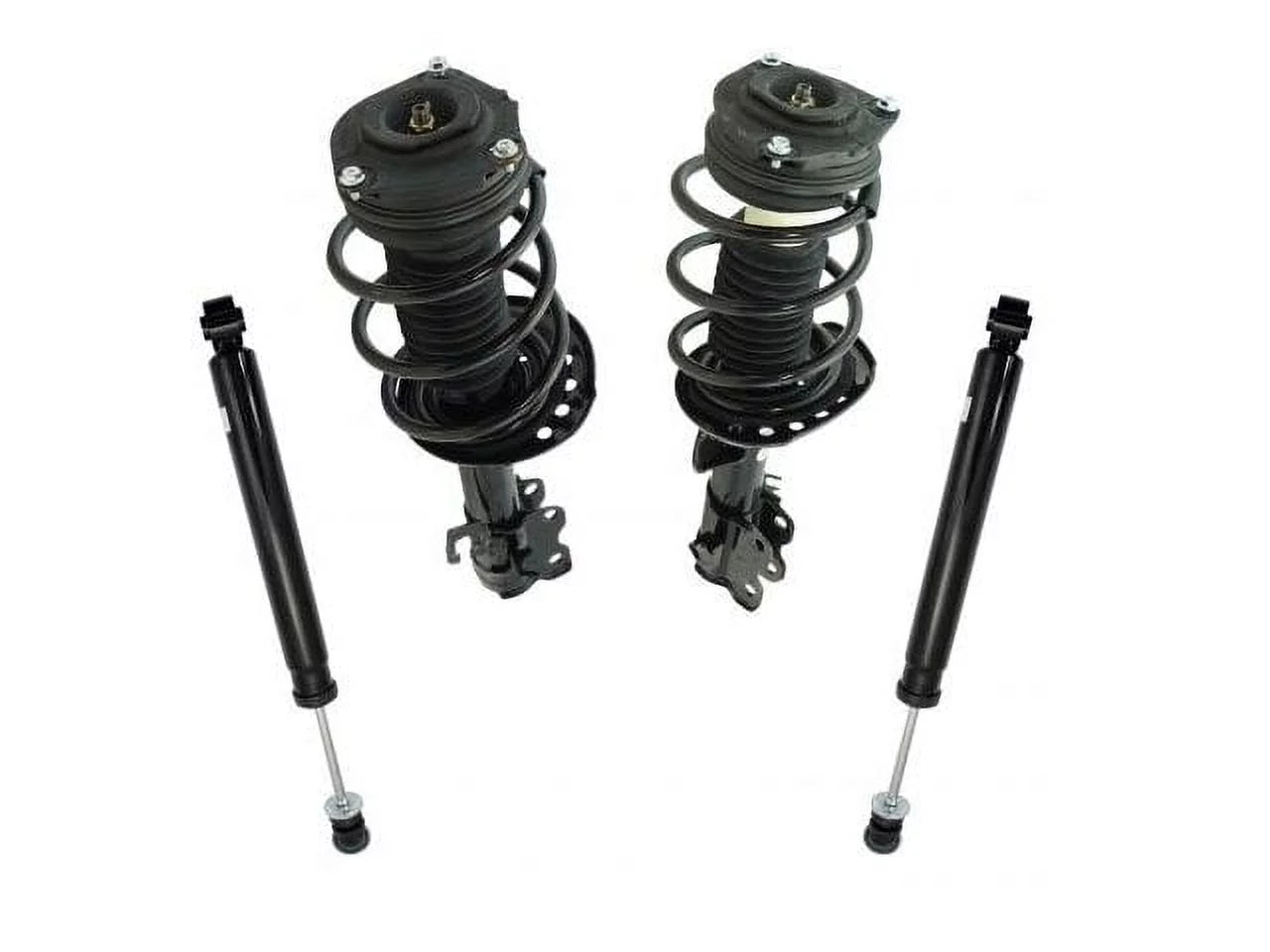Front and Rear Shock Strut and Coil Spring Kit - 4 Piece - Compatible with 2013 - 2018 Nissan Sentra 1.8L 4-Cylinder 2014 2015 2016 2017