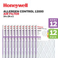 Honeywell 14x24x1 MERV 12 Pleated HVAC Furnace Air Filter- 12 Pack