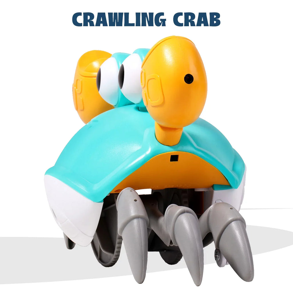 Sophron Sensory And Cute Crawling Crab For Little Kids 6-12 Years And Toddlers 0-6 Months Tummy Time, Learning Crawl And Psychical Development - Kids Favorite Entertaining Gift