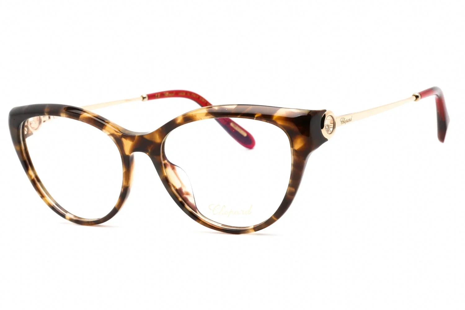 Chopard VCH323S 9AJY Women's Brown Havana Plastic Frame Eyeglasses