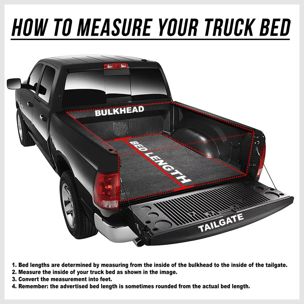 Short Bed Tonneau Cover 6.5Ft Soft Tri-Fold Fleetside for 02-09 Ram 1500/2500 Fits select: 2006-2008 DODGE RAM 1500, 2003-2009 DODGE RAM 2500