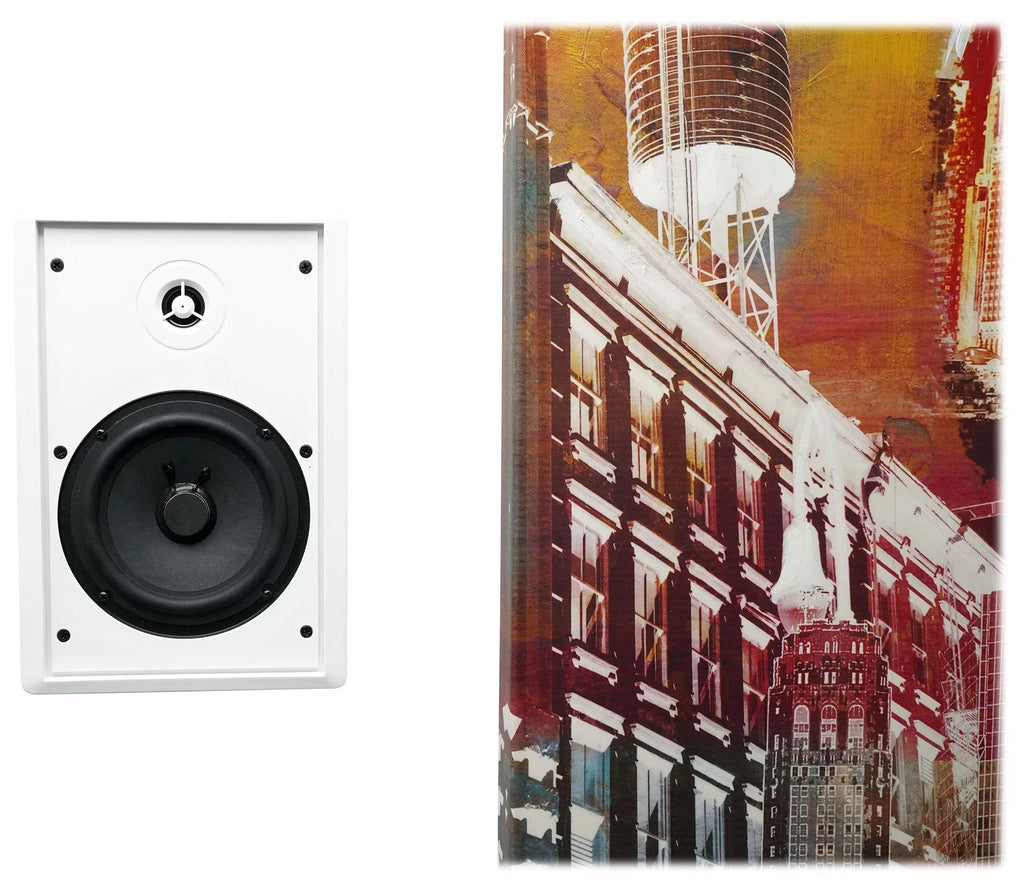 6-Zone Amplifier+4 JBL Pendant+6 Slim White Wall Speakers 4 Restaurant/Bar/Cafe