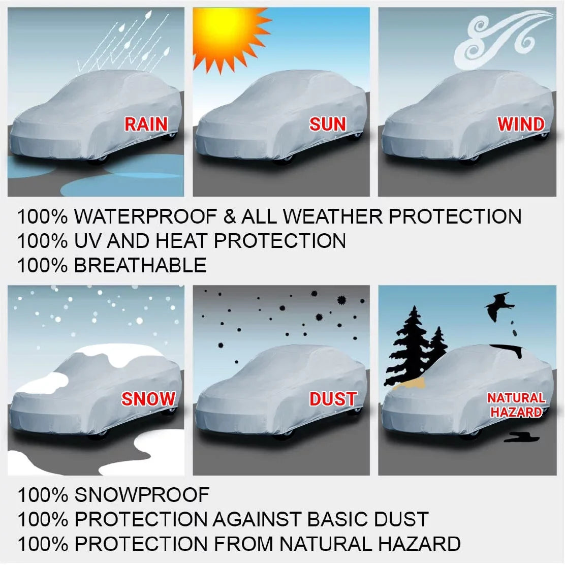 Custom Car Cover Fits: [Oldsmobile Delta 88 4-Door] 1986-1991 Waterproof All-Weather