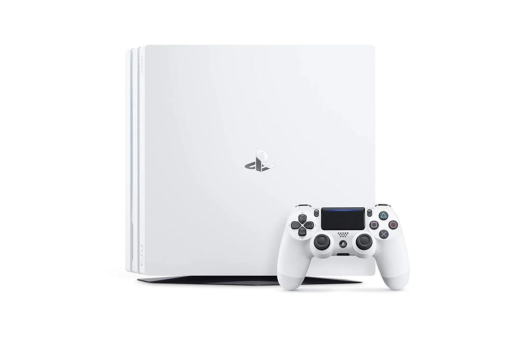 Sony PlayStation 4 Original 500GB Matte White Gaming Console With 2 Controller + G9 Earbuds With Microphone BOLT AXTION Bundle Like New