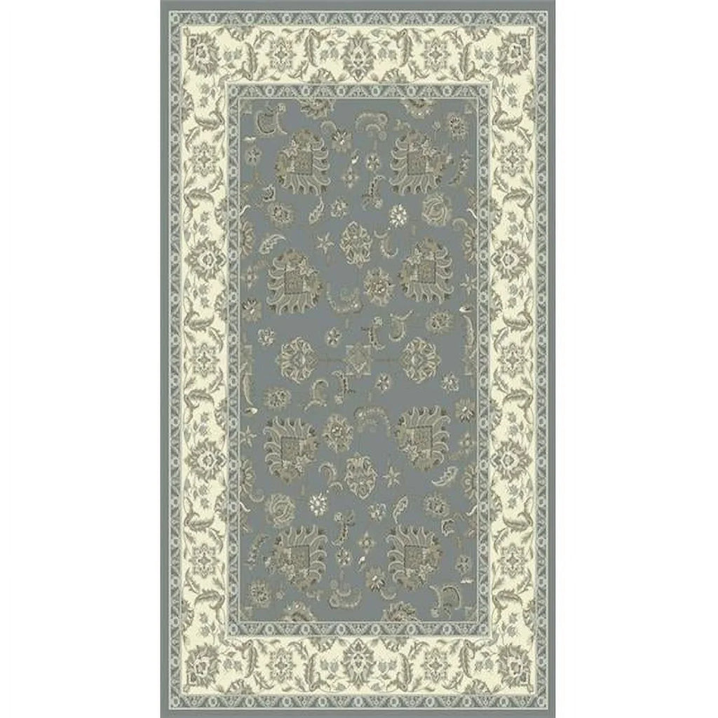 DynamicRugs LE71058020510 58020 Legacy Collection 6.7 x 9.6 in. Traditional Rectangle Rug, Dark Blue & Ivory