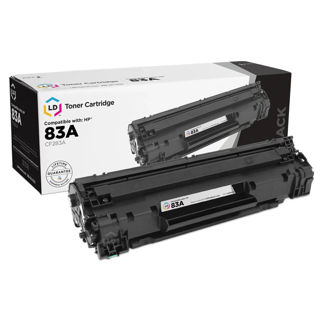LD © Compatible Replacement for Hewlett Packard CF283A / HP 83A / 83 A Black Laser Toner Cartridge for HP LaserJet Pro M201dw, M201n, MFP M152a, M125nw, M125rnw, M127fw, M225dn, & M127fn