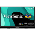 ViewSonic VX1655 15.6 Inch 1080p FHD Portable LED IPS Monitor with 2 Way Powered 60W USB C, Mini HDMI, Dual Speakers, and Built in Stand with Tripod mount