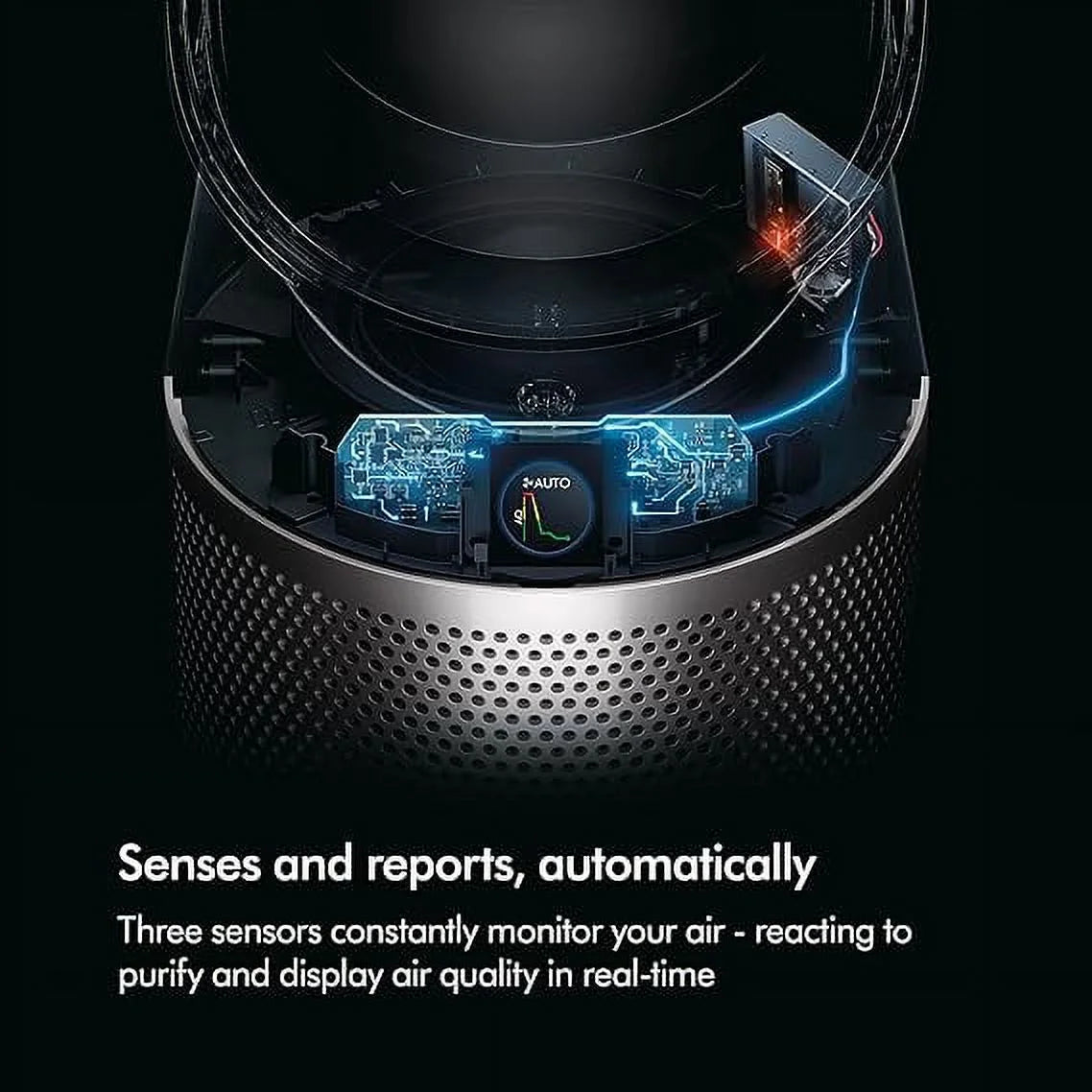 Open Box Dyson Purifier Cool Autoreact TP7A Purifying Fan - White/Nickel
