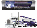 First Gear DCP 1/64 Peterbilt 389 63" Sleeper w/ Heil Fuel Tanker, Big Rigs #8: PMI Snow White 69-1297