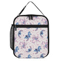 Lilo Stitch Blue Portable Lunch Bag Tote Bento Bag School Office InsuLatitudeed Cooler Thermal Handbag For Adult Boys Girls Kids