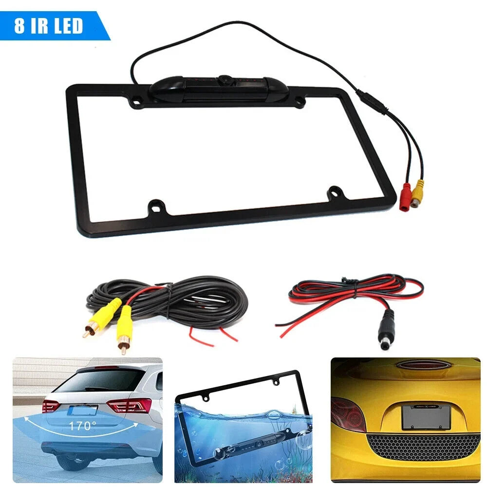 Car Rear View Backup Camera - License PLatitudee Frame with Night Vision