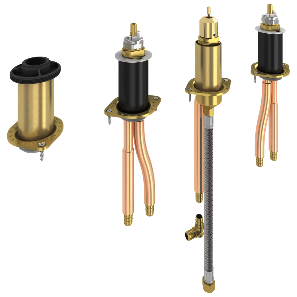 Delta Other Two Handle Flexible Mount with Hand Shower - PEX Crimp
