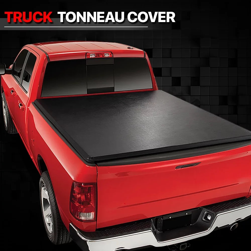 Short Bed Tonneau Cover 6.5Ft Soft Tri-Fold Fleetside for 02-09 Ram 1500/2500 Fits select: 2006-2008 DODGE RAM 1500, 2003-2009 DODGE RAM 2500