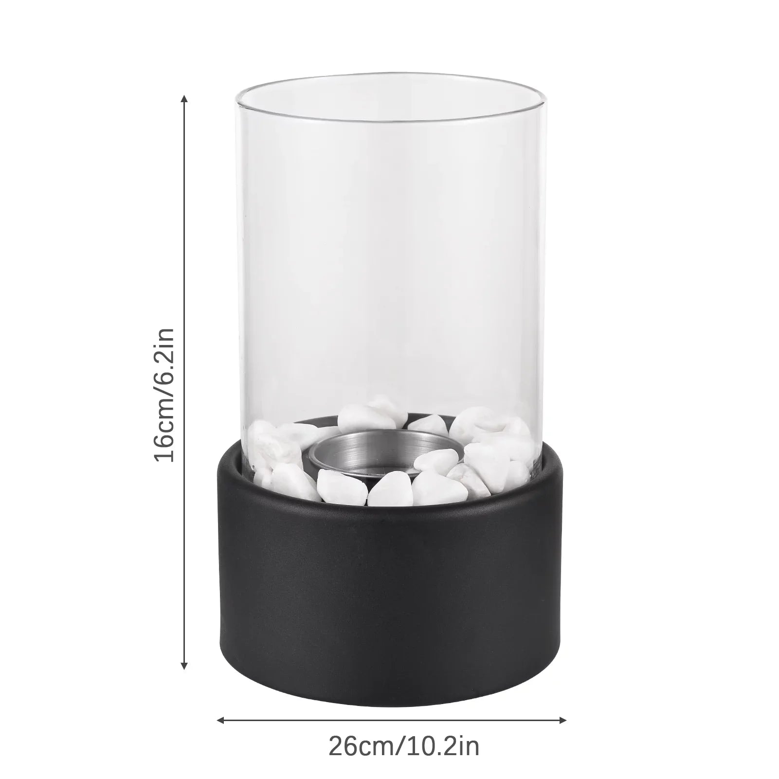Goolrc Bioethanol Fire Pit Smokeless Indoor Decor Heating Furnace