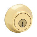 Kwikset 660 3 SMT CP RCAL RCS K6 Security Single-Cylinder Deadbolt, Polished Brass - Quantity 1