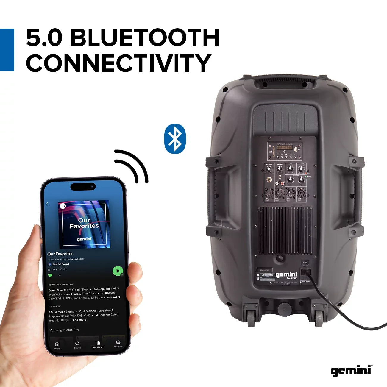 Gemini PA-SYS15 Complete Dual Speaker PA Package