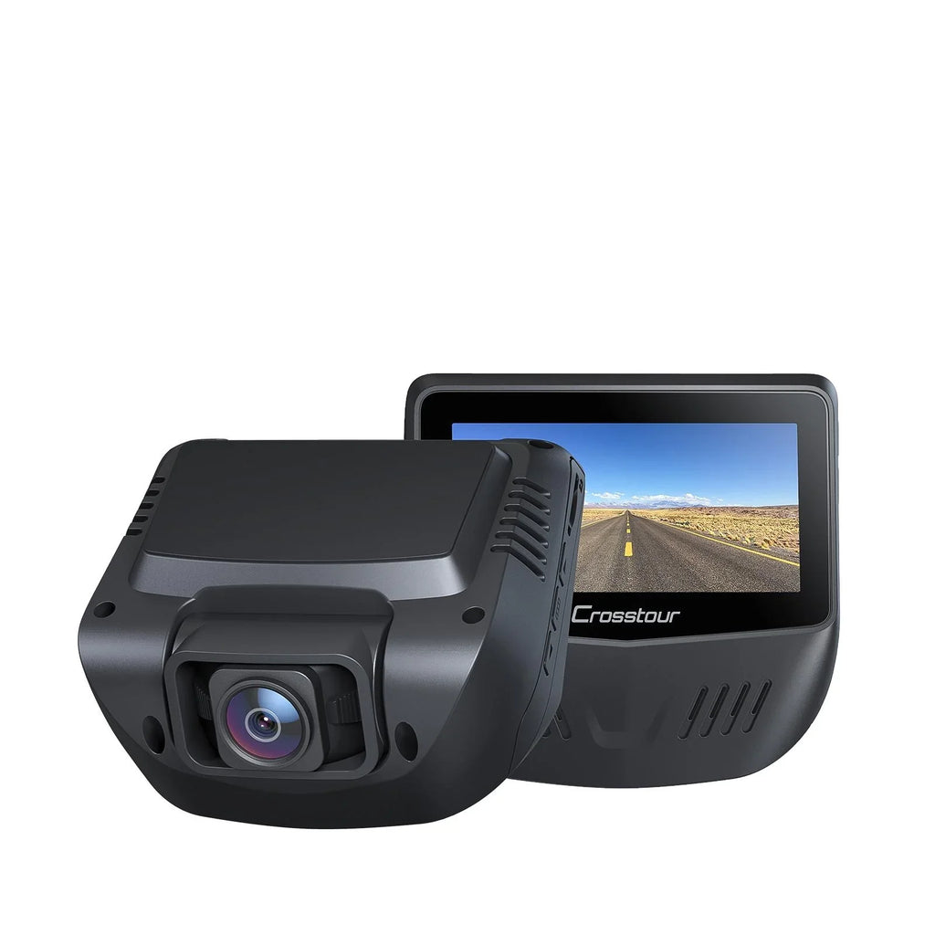 Crosstour Dash Cam Front and Rear,1080P Dash Camera for Cars with Night Vision, WDR, Support 128GB Recorder with 3 Inch IPS Screen, 170° Wide Angle, G-Sensor, Loop Recording, Parking Mode