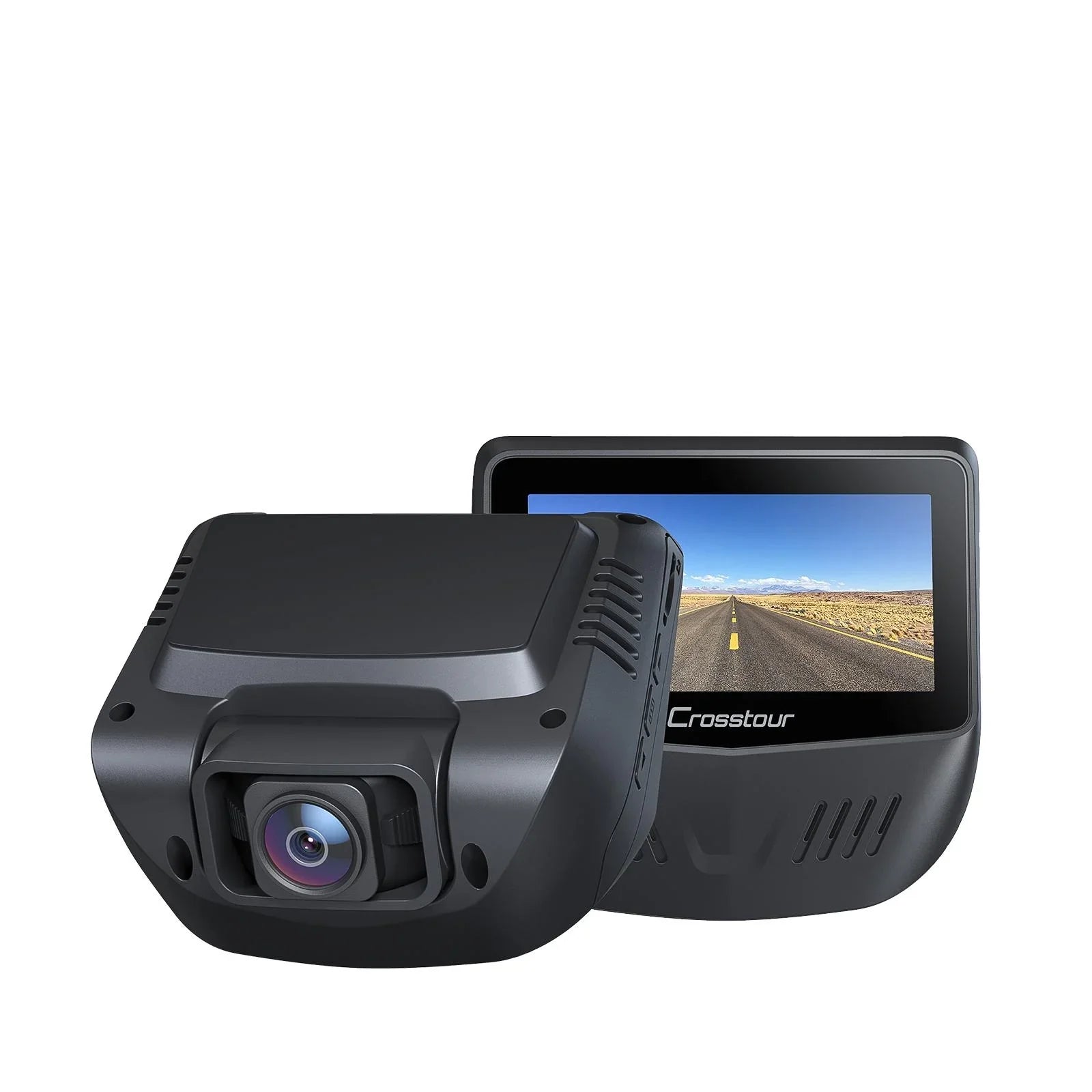 Crosstour Dash Cam Front and Rear,1080P Dash Camera for Cars with Night Vision, WDR, Support 128GB Recorder with 3 Inch IPS Screen, 170° Wide Angle, G-Sensor, Loop Recording, Parking Mode
