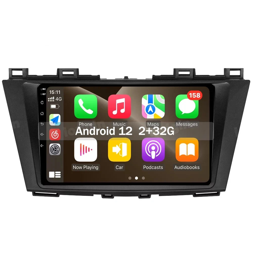Android 12 Car Radio GPS Stereo Player CarPlay For Mazda 3 2010-2013  2+32G+CAM