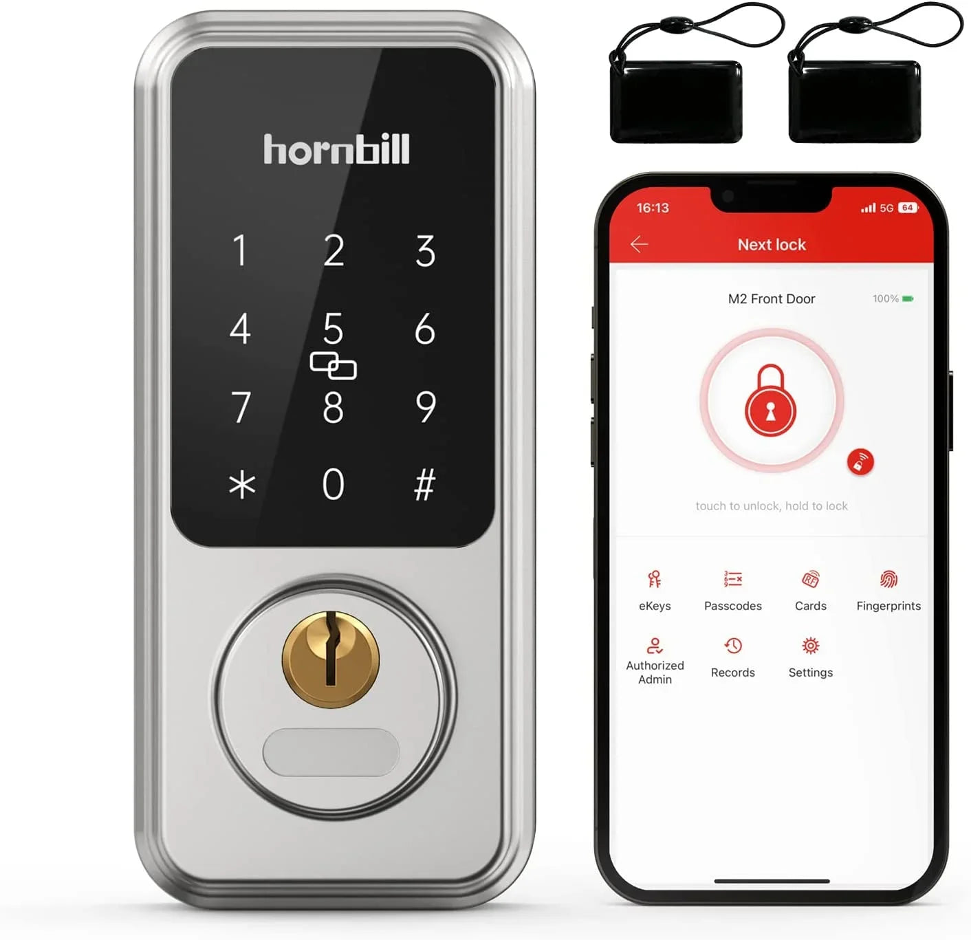 Smart Front Door Locks Deadbolt: GOURE Keyless Entry Keypad Door Lock, Digital Electronic Bluetooth Code Locks for House Airbnb