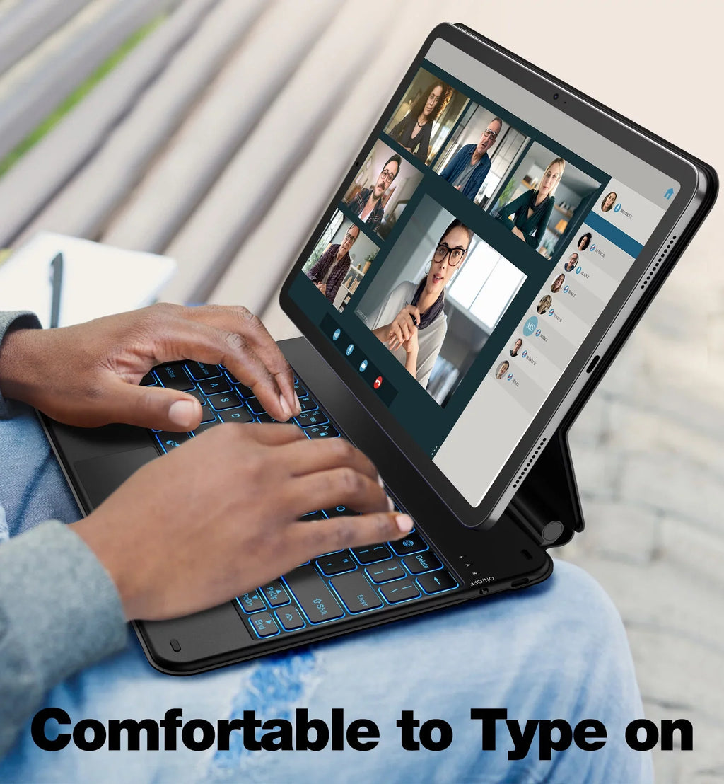 Dracool Keyboard Case Compatible with iPad 10th Generation 10.9 inch 2022 with Multi-Touch Trackpad Magic Type Keyboard Slim Thin Backlit Wireless Keyboard for iPad 10 Gen 10.9"