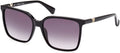 Sunglasses MaxMara MM 0046 Emme 11 01B Shiny Black, Maxmaragram "m" / Gradient S