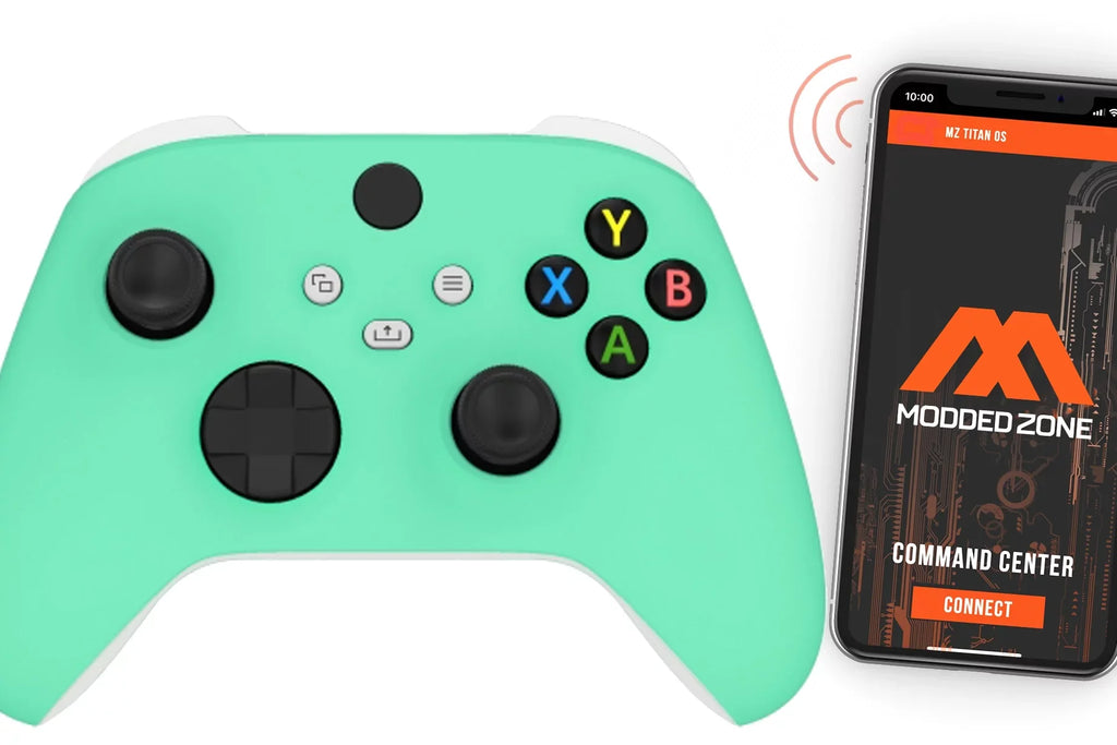 "Soft Mint Green" Xbox One X SMART Custom Rapid Fire Modded Controller.FPS mods. COD Warzone