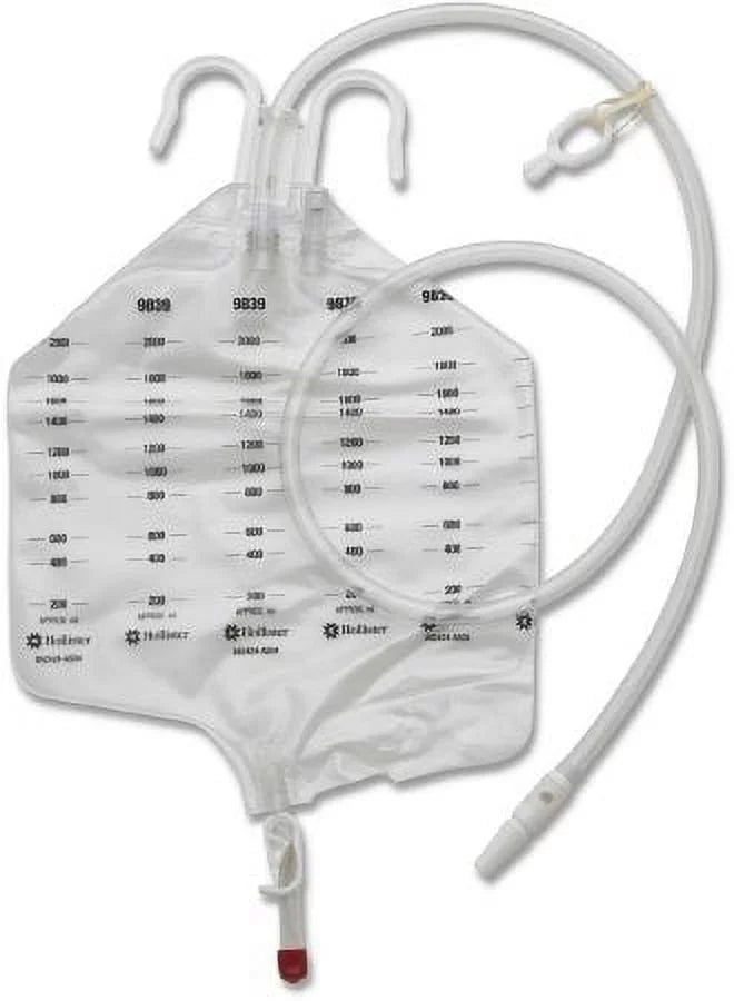 Hollister Urinary Drain Bag Anti-Reflux Valve 2000 mL Vinyl, 9839 - BOX OF 20