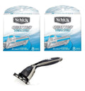 Compatible Razor + Schick Quattro Titanium Refill, 8 Ct (2 Pack)