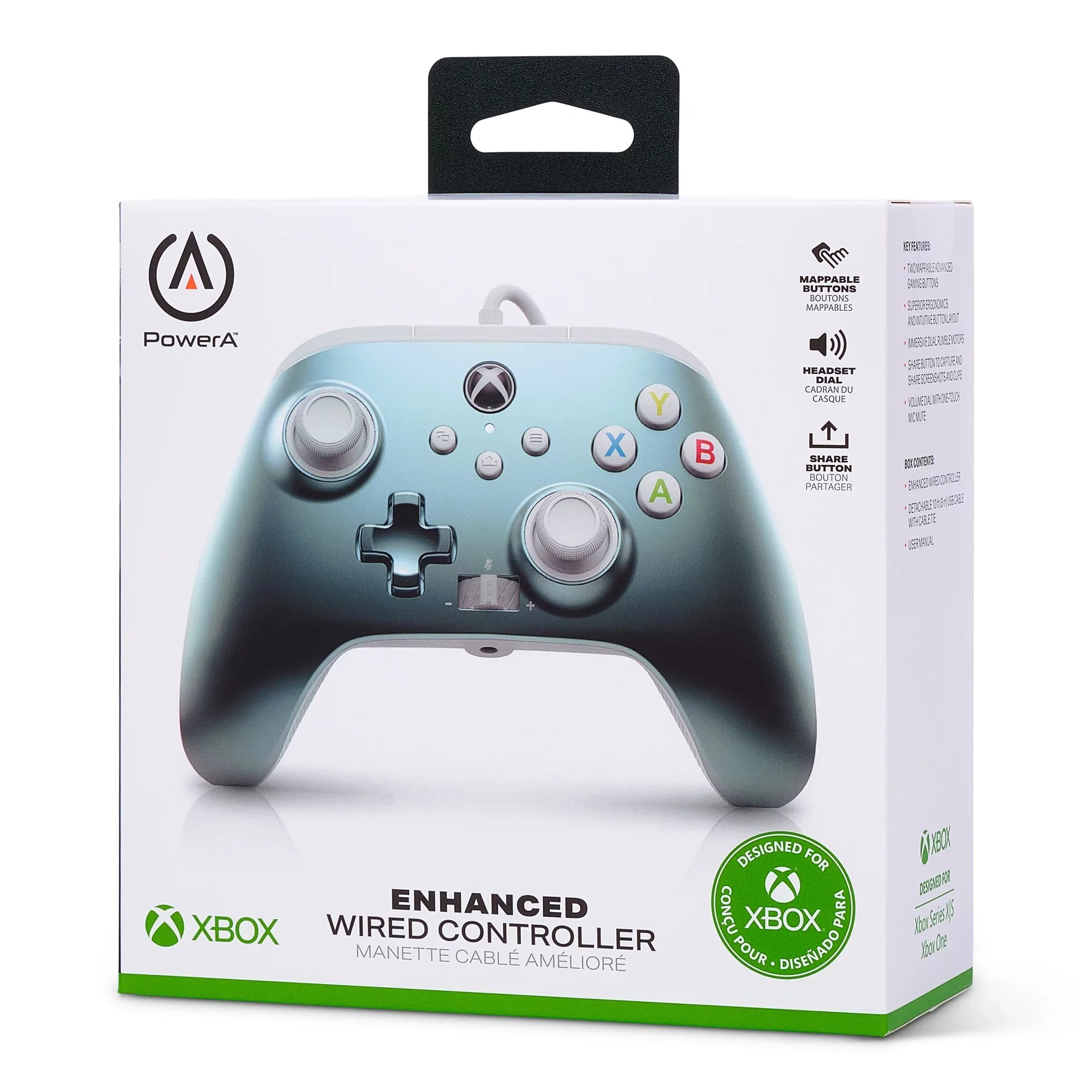 PowerA Enhanced Wired Controller for Xbox Series X|S - Metallic Ice