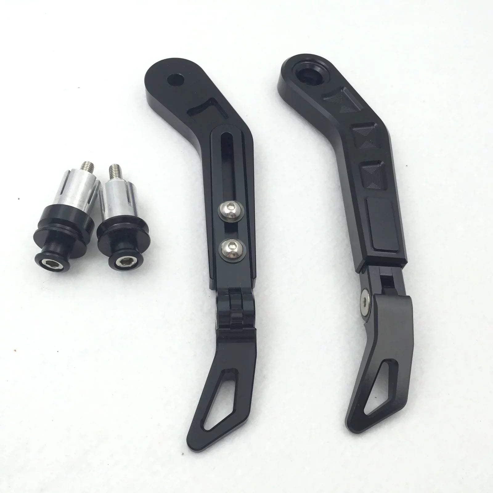HTT-MOTOR Motorcycle Adjustable Length Angle Black CNC 7/8" (22mm) Protector Proguard Pro Brake Clutch Levers Protect Guard For Suzuki GSX GSXR Hayabusa RM DR Kawasaki Ninja ZX ZZR KTM SXR
