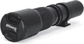 Ultimaxx 500mm/1000mm f/8 Multi-Coated Preset Telephoto Lens Includes Ultimaxx 2.0X Tele-Converter + T-Mount Adapter for Canon EF Mount & Microfiber Cleaning Cloth - Compatible with SLR/DSLR Cameras