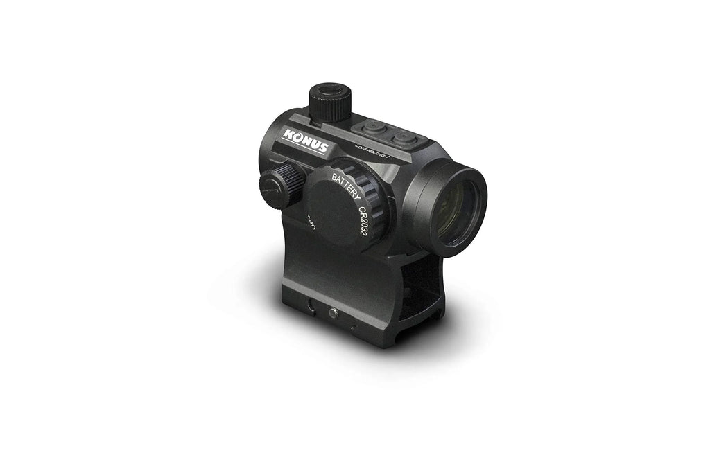 Konus Nuclear 1x22mm Red/Green Dot Sight With Dual Mounting System, Black