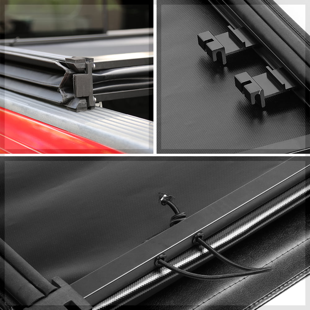 Short Bed Tonneau Cover 6.5Ft Soft Tri-Fold Fleetside for 02-09 Ram 1500/2500 Fits select: 2006-2008 DODGE RAM 1500, 2003-2009 DODGE RAM 2500