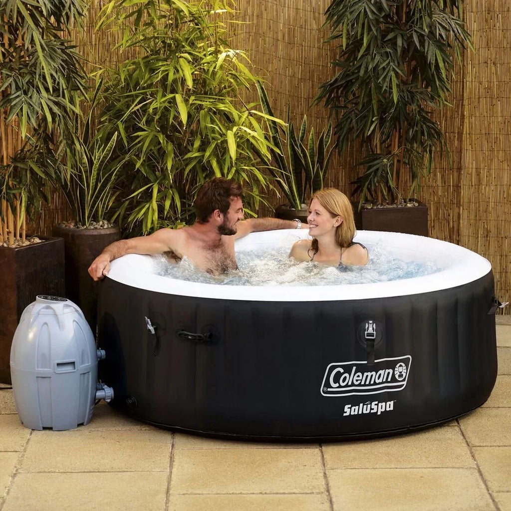Coleman 13804-BW SaluSpa 4 Person Portable InfLatitudeable Outdoor Hot Tub Spa