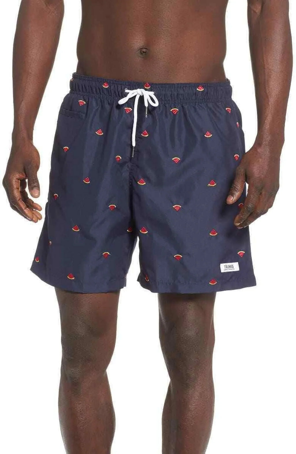 Trunks Surf & Swim Co. Men's Premium Embroidered Sano Swim Trunks, Size Large