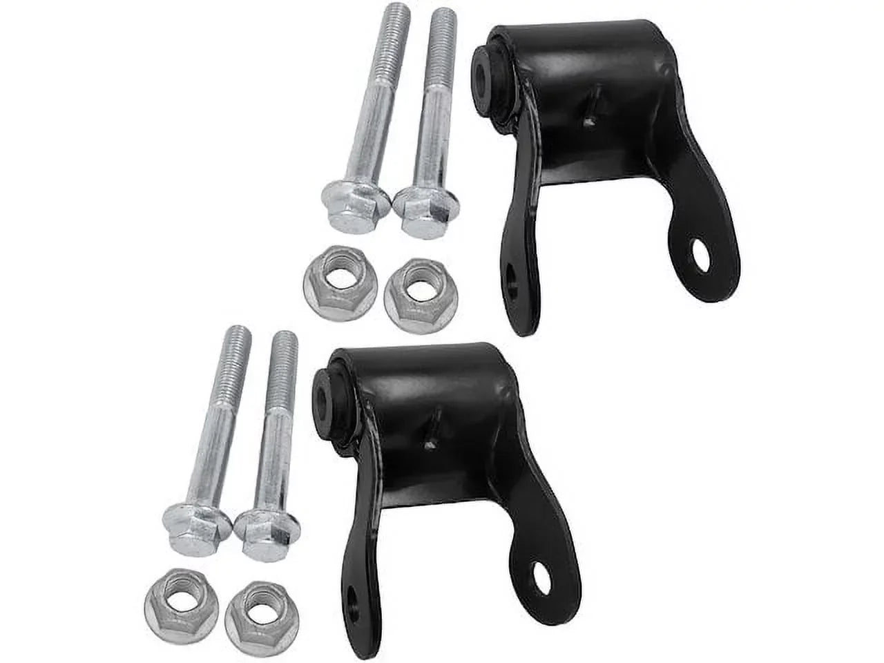 Rear Rearward Leaf Spring Shackle Set - 2 Piece - Compatible with 1998 - 2003 Dodge Durango 1999 2000 2001 2002