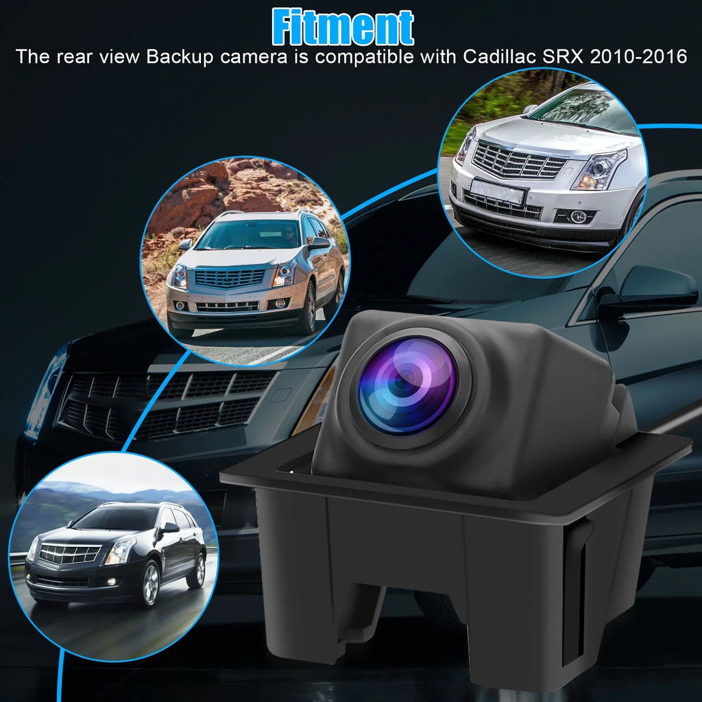 Rear View Backup Camera for Cadillac SRX, TSV Back Up Parking Assist Cam 23205689, 22915398, 15926122, 20910350 Replacement for 2010 2011 2012 2013 2014 2015 2016 Cadillac SRX