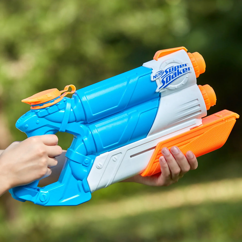 Nerf Super Soaker Twin Tide, 2 Barrels for Double Soakage