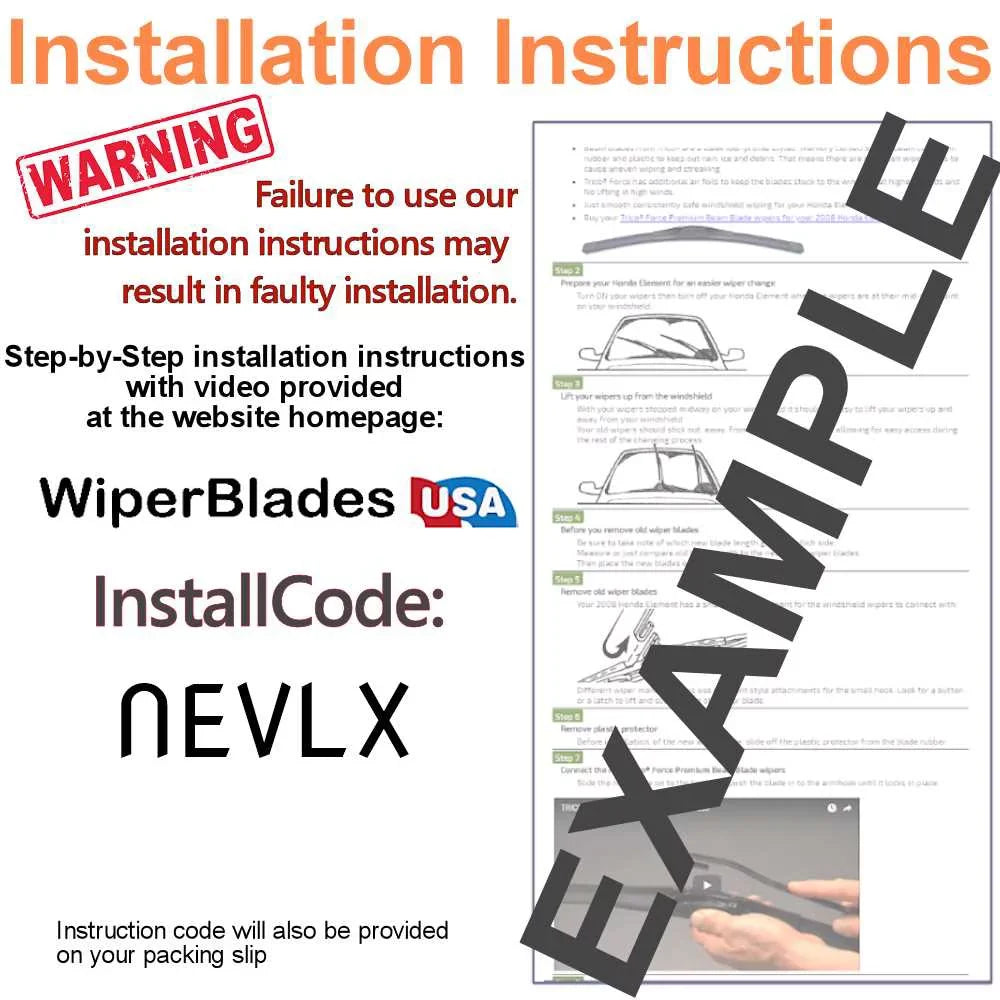 2019 Cadillac XT5 Premium Luxury Beam Wiper Blades Wipers WBUSA (Set of 3) w/Rear Wiper