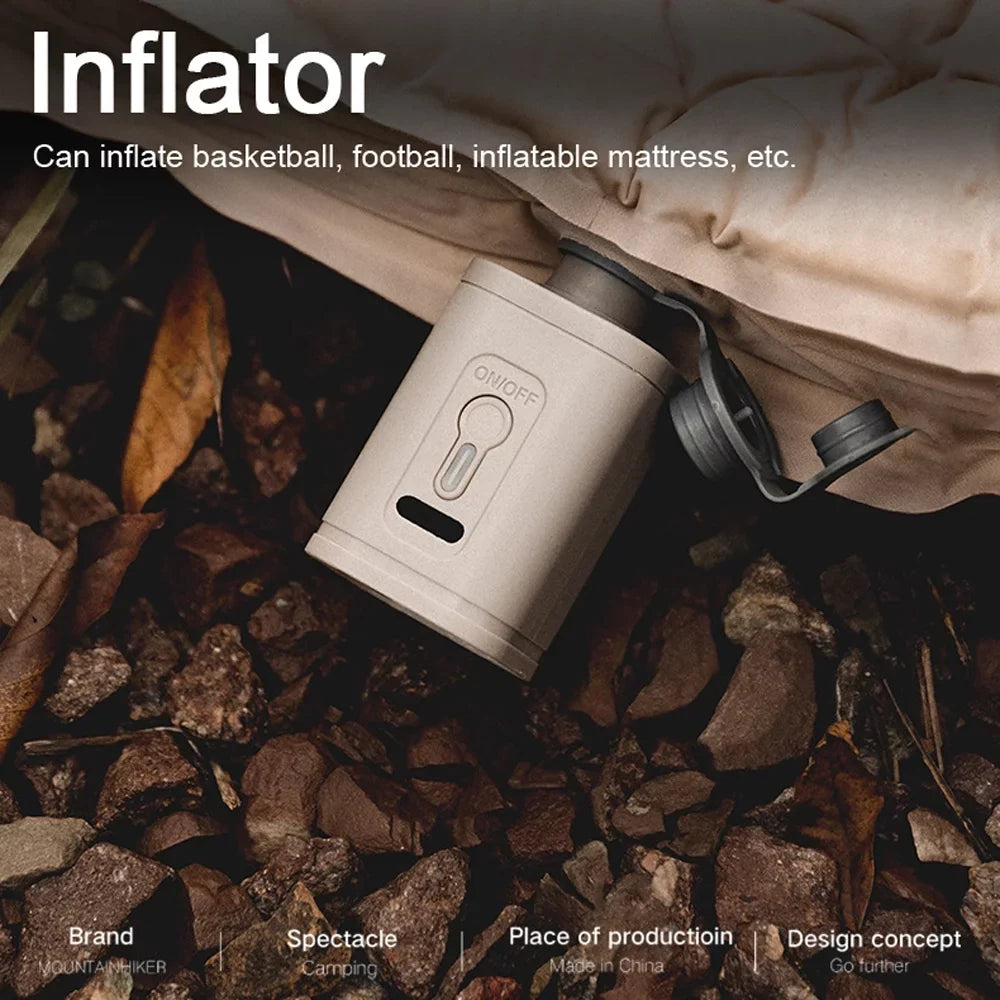 Tickas Multifunctional Portable Cordless Electric InfLatitudeor Dual-use Outdoor InfLatitudeable and Pump Mattress InfLatitudeor Pump