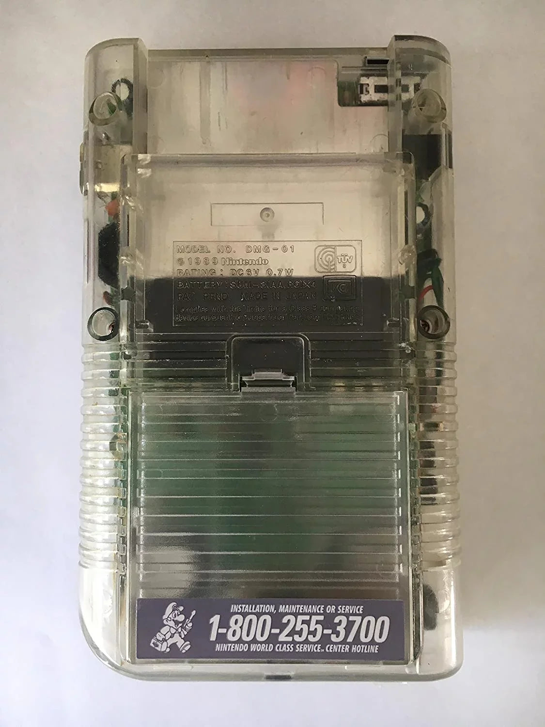 Original Play it Loud Gameboy Game Boy Console (Clear)