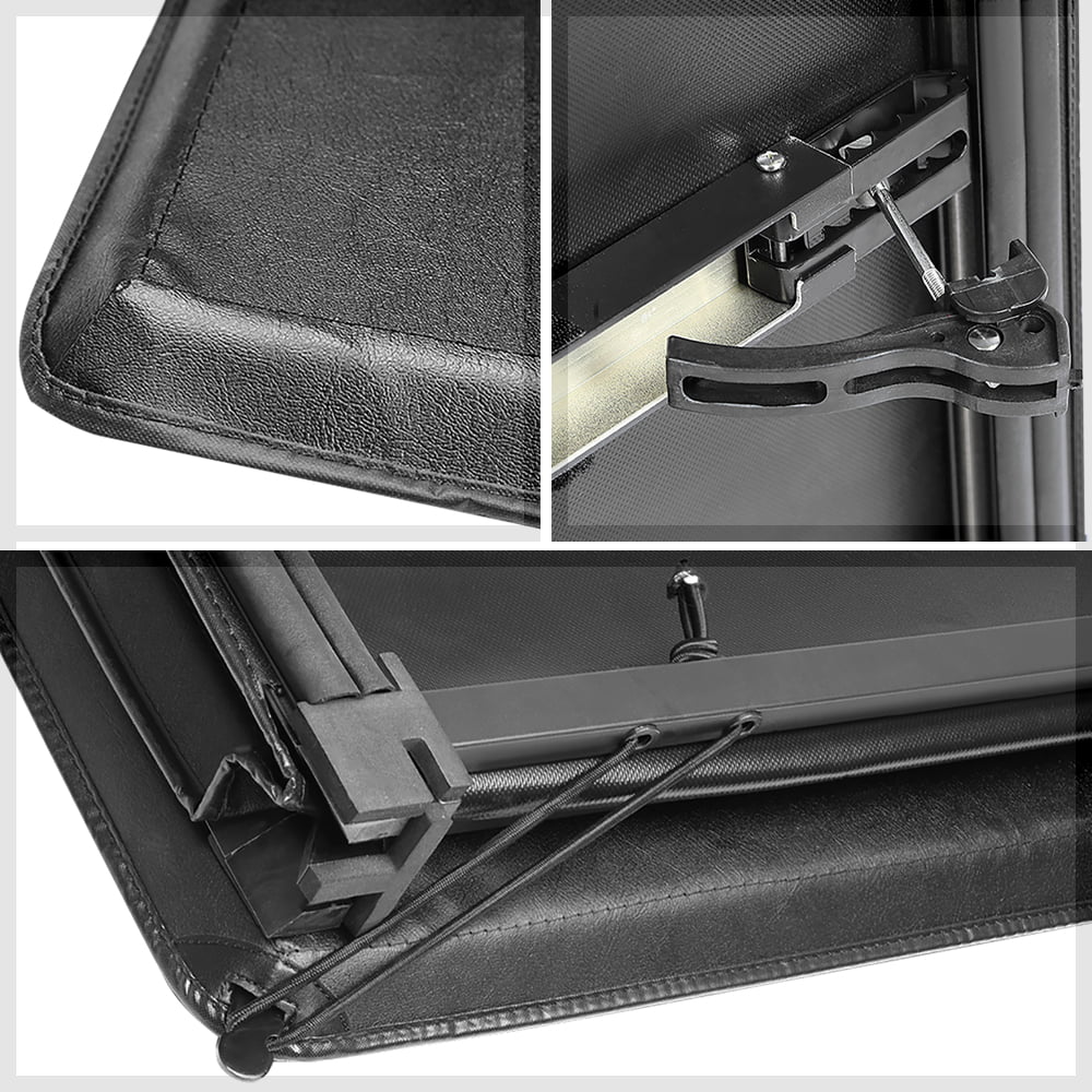 Short Bed Tonneau Cover 6.5Ft Soft Tri-Fold Fleetside for 02-09 Ram 1500/2500 Fits select: 2006-2008 DODGE RAM 1500, 2003-2009 DODGE RAM 2500