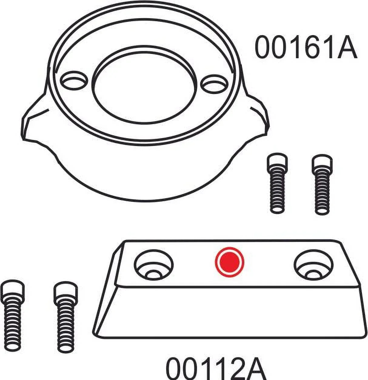 Complete Zinc Anode Kit Fits Volvo 290 Single Propeller Outdrives US Military Grade Zinc Kit Replaces V-18 875815-3, 852835, CM290KITZ, 95351 NEW