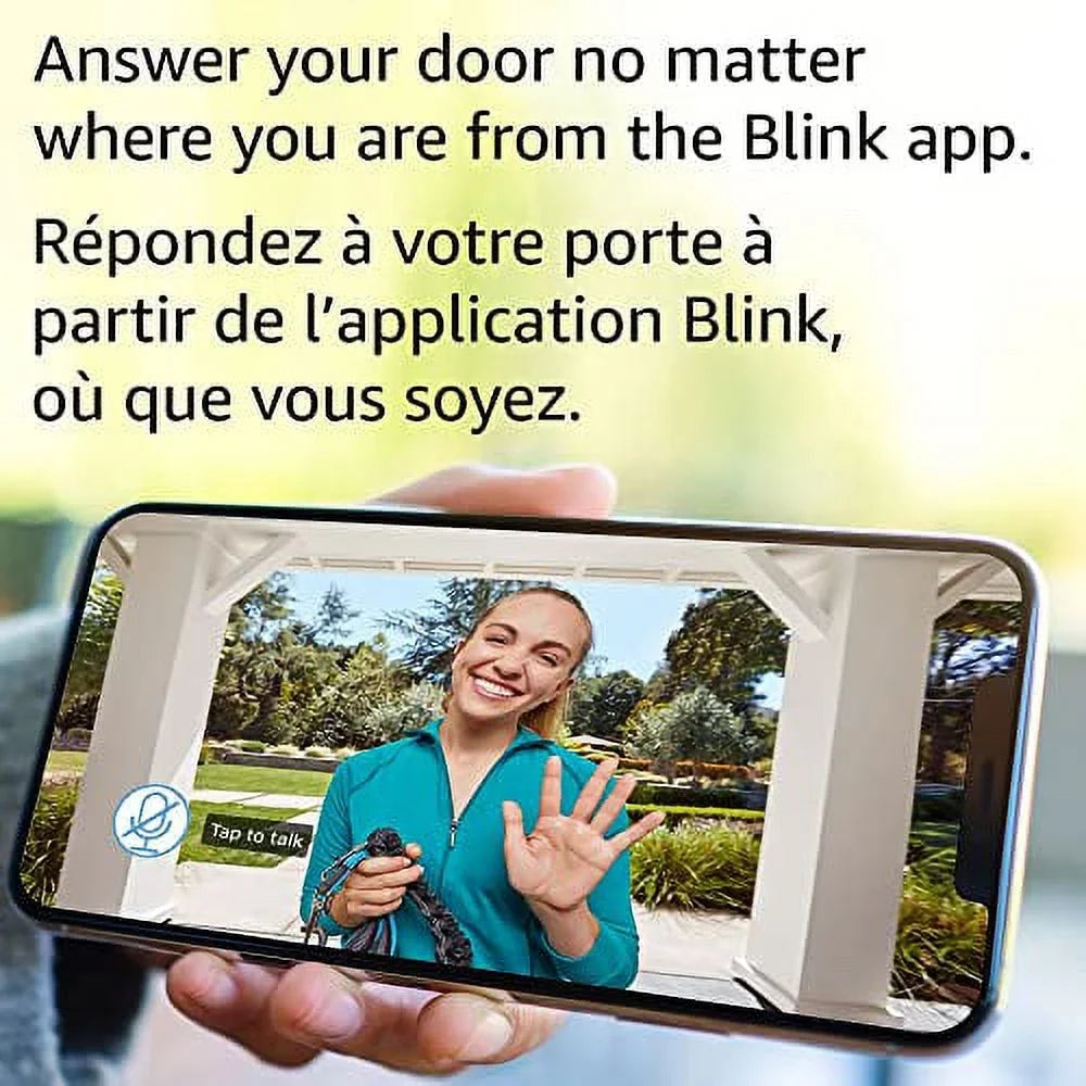 Introducing Blink Video Doorbell + Sync Module 2 | Two-way audio, HD video, motion and chime app alerts and Alexa enabled — wired or wire-free (Black)