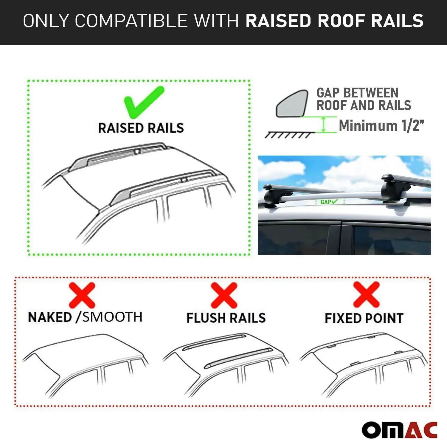 For Subaru Outback Wagon 46" Car Top Roof Rack Cross Bar Bicycle Cargo Carrier