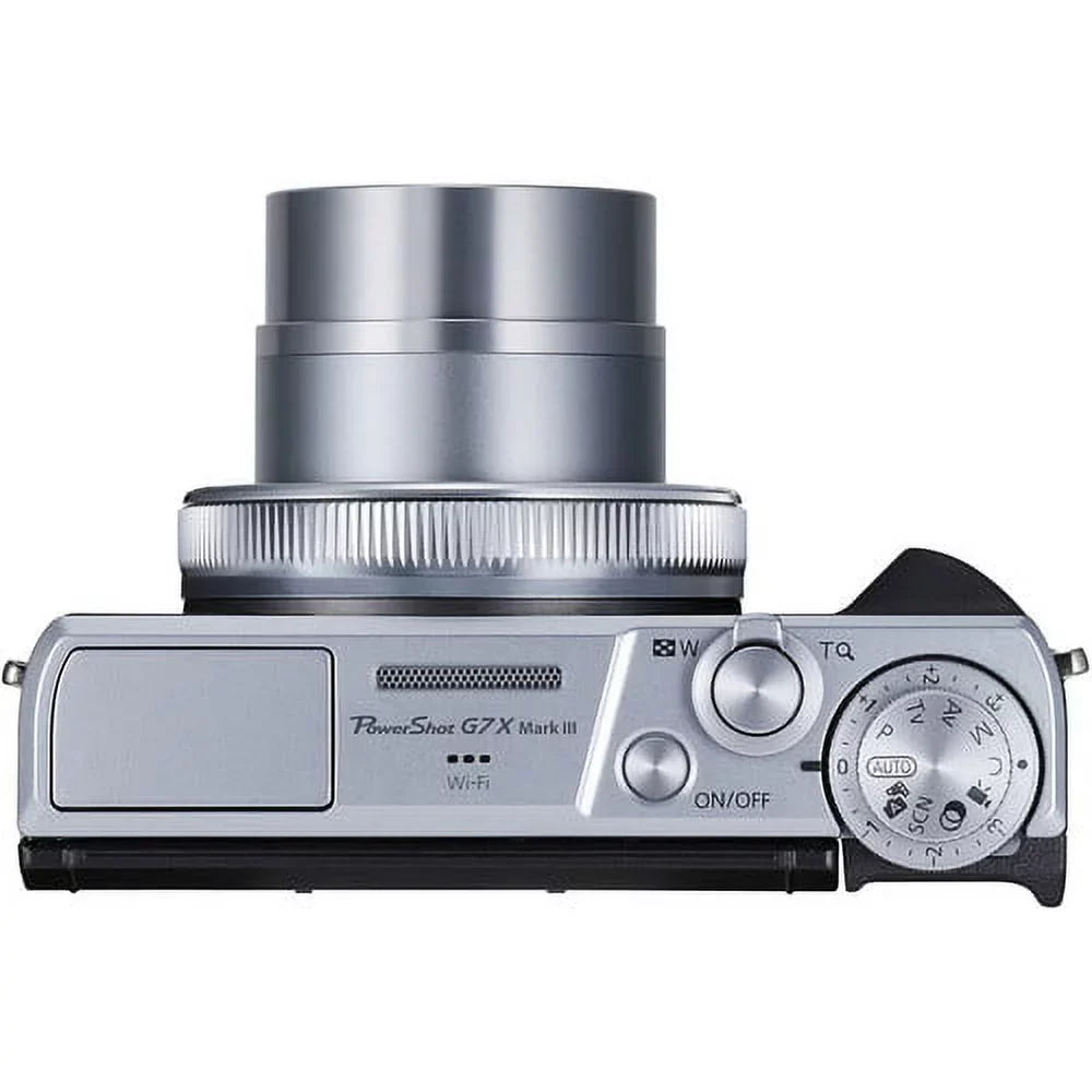 Canon - PowerShot G7 X Mark III 20.1-Megapixel Digital Camera - Silver - Premium Accessories Bundle - International Version