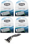 Compatible Razor +  Schick Quattro Refill Cartridges, 4 Ct. (4 Pack)